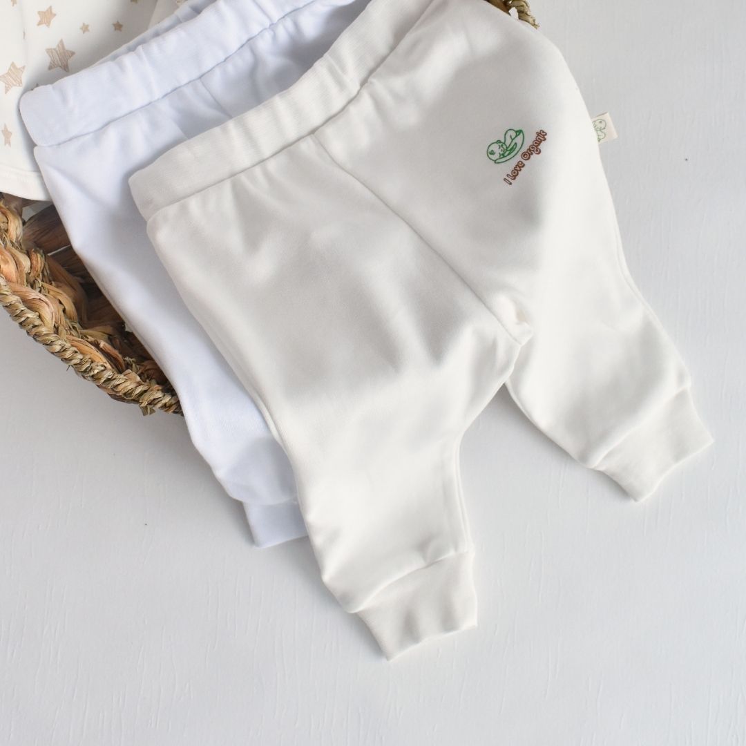 I Love Organic - Confezione da 2 Pantaloni in 100% cotone organico