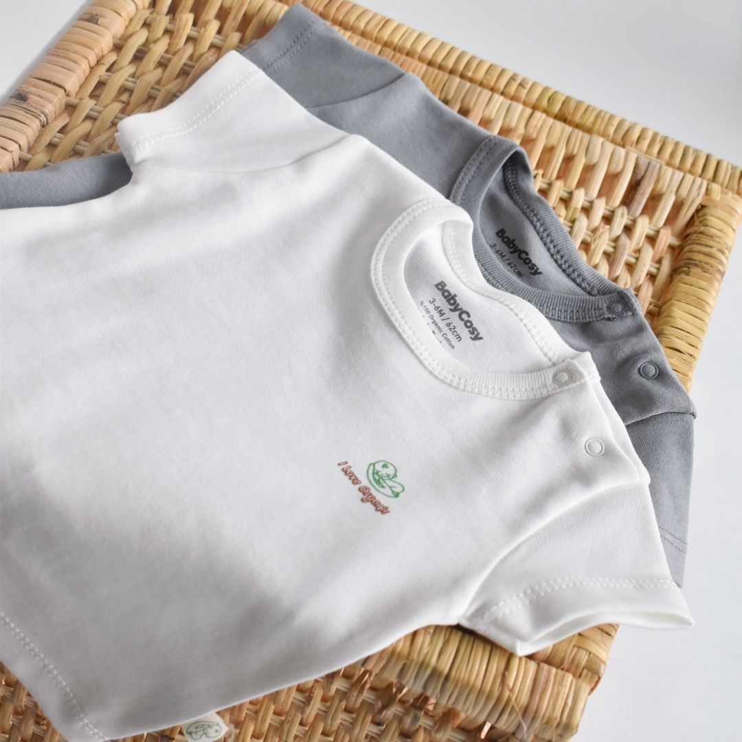 I Love Organic - Confezione da 2 T-shirt in 100% cotone organico