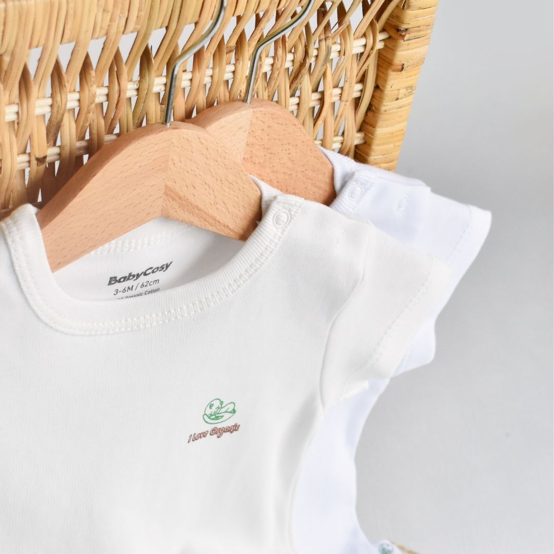 I Love Organic - Confezione da 2 T-shirt in 100% cotone organico