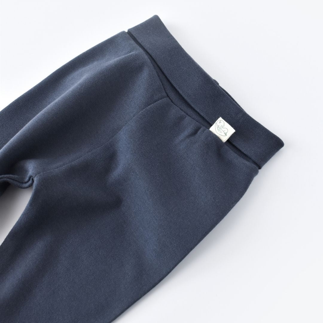 BASIC Trousers with feet in 100% organic cotton