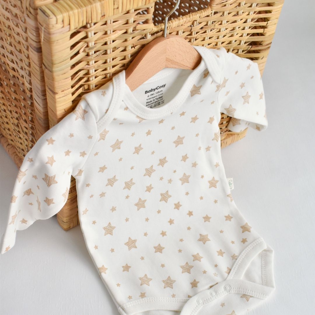 STAR Lot de 2 bodies manches longues 100% coton bio