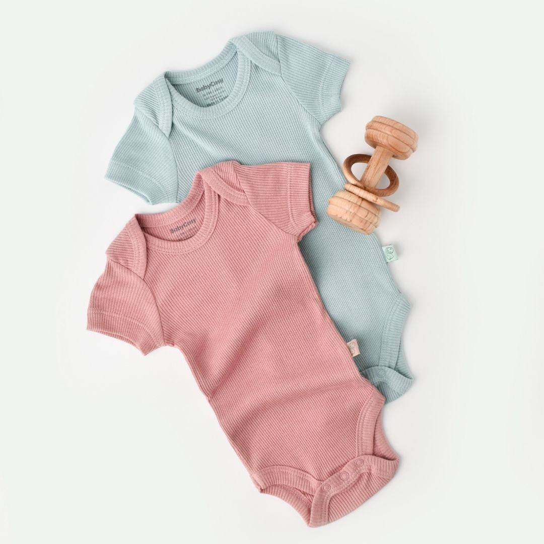 MODAL Pack of 2 Short-sleeved bodysuits