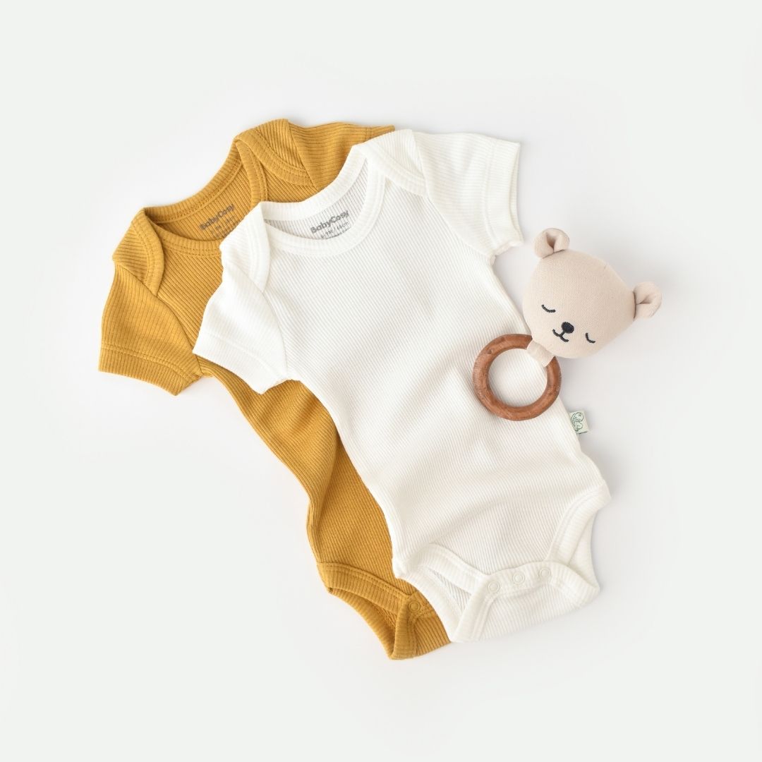 MODAL Pack of 2 Short-sleeved bodysuits