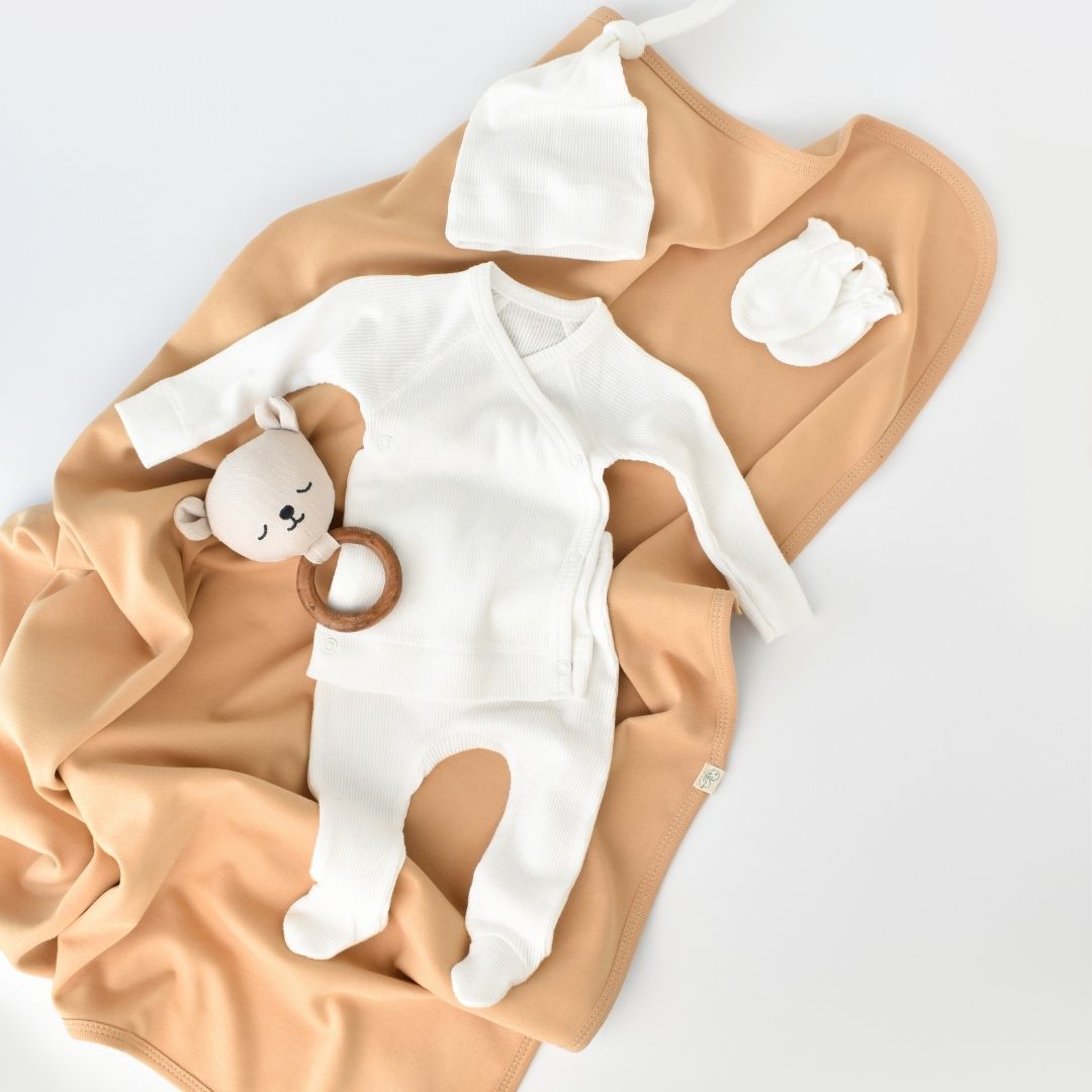 MODAL BABY SET 4 pièces en 50% modal - 50% coton biologique